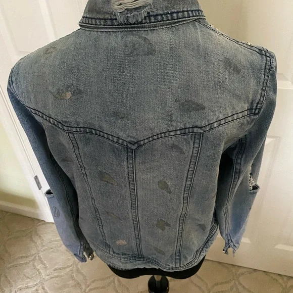 AZI denim jacket size small - Picture 2 of 4